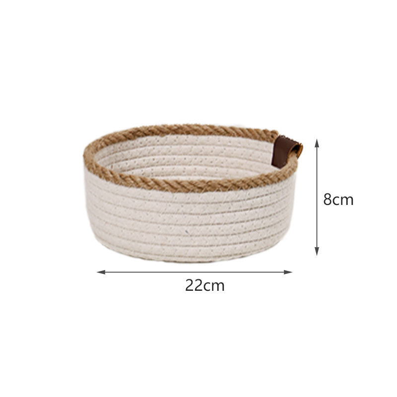 AshlynNest Cotton-Jute Rope Bowl Set of 3