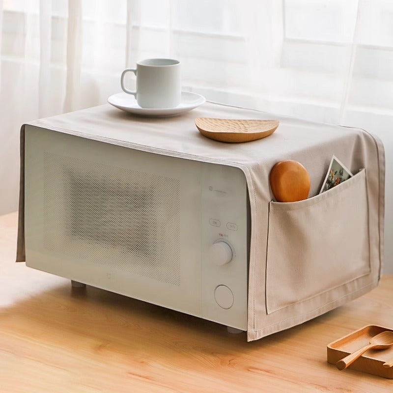 AshlynNest Microwave Dust Cover with Side Pockets