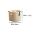 AshlynNest Charcoal Round Cotton Rope Basket