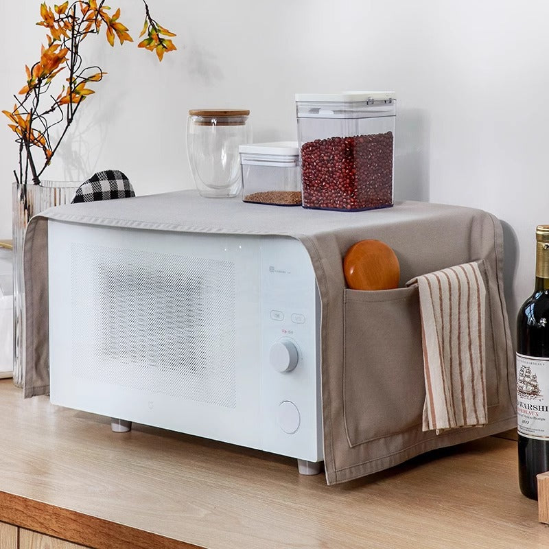 AshlynNest Microwave Dust Cover with Side Pockets