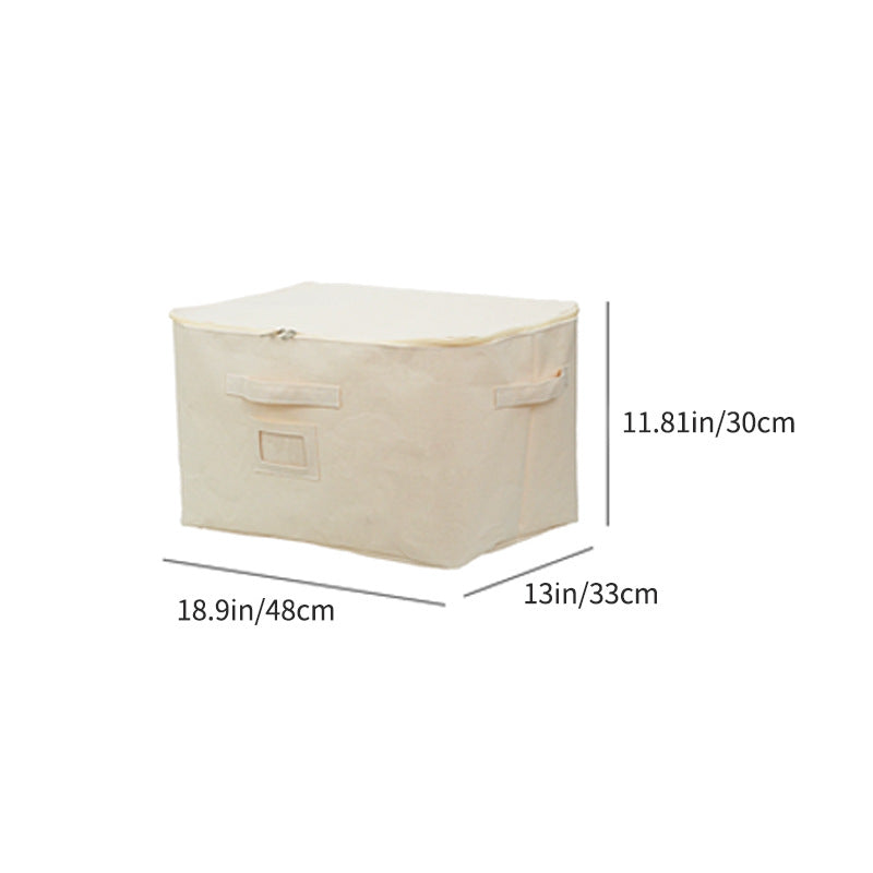 AshlynNest Heavy Canvas Shelf Bin with Webbing Handles