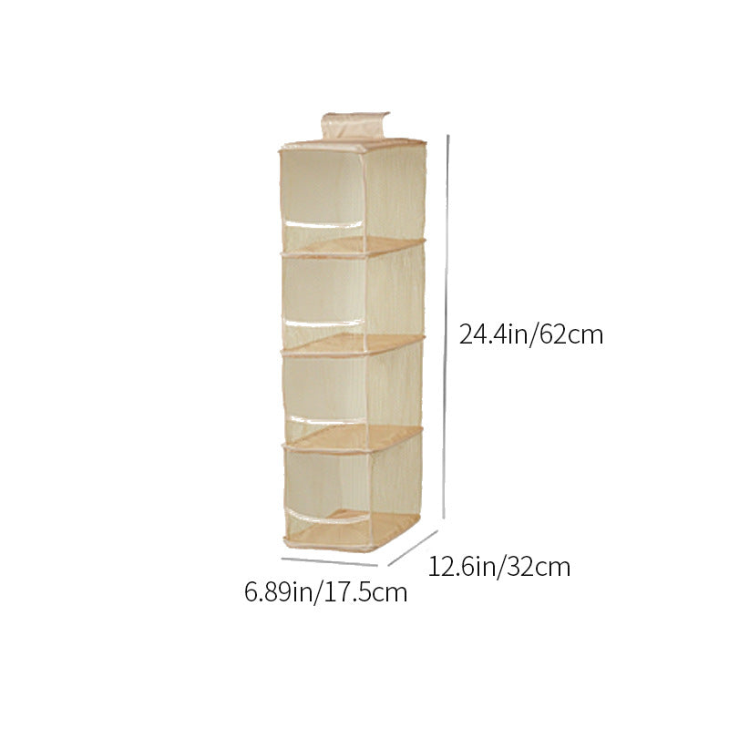 AshlynNest 4-Shelf Mesh Hanging Closet Organizer